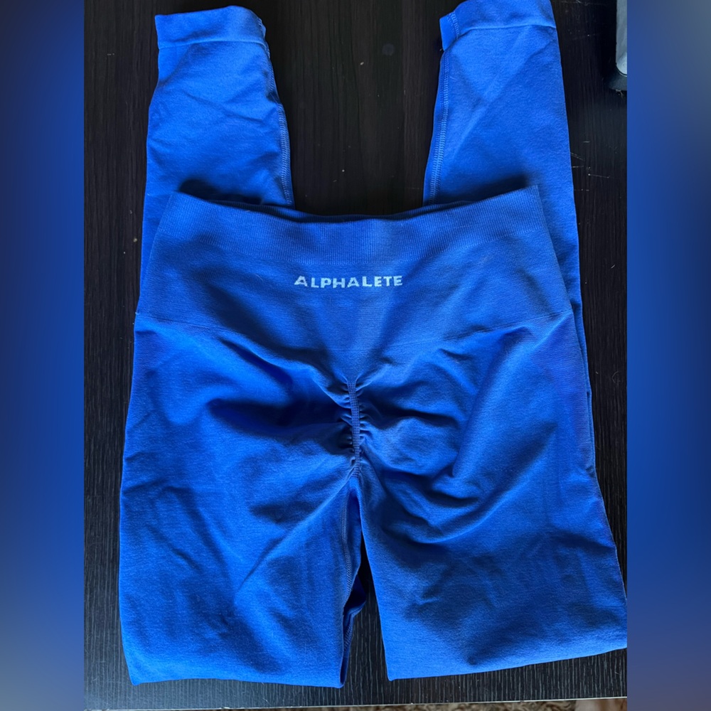 Alphalete Royal Blue Amplify Leggings Activewear Medium